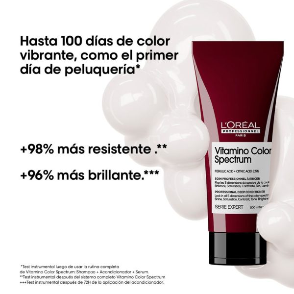 Acondicionador Vitamino Color Spectrum Protección del color 200 ml L'Oréal Professionnel - Imagen 4