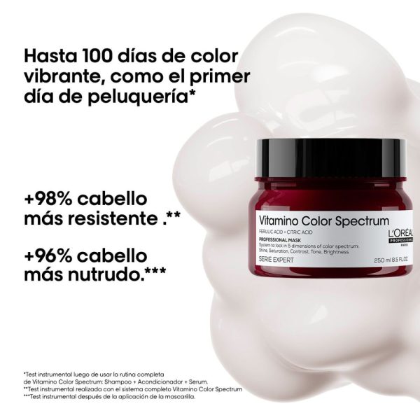 Mascarilla Vitamino Color Spectrum Protección del color 250 ml L'Oréal Professionnel - Imagen 3
