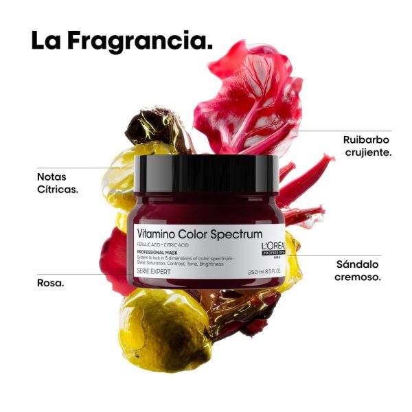 Mascarilla Vitamino Color Spectrum Protección del color 250 ml L'Oréal Professionnel - Imagen 2