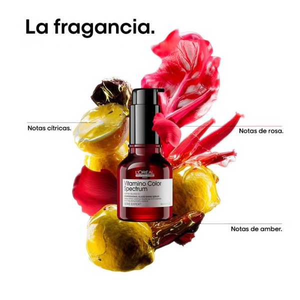 Sérum Anti-Frizz Vitamino Color Spectrum Glass Shine Protección del color 50 ml L'Oréal Professionnel - Imagen 2