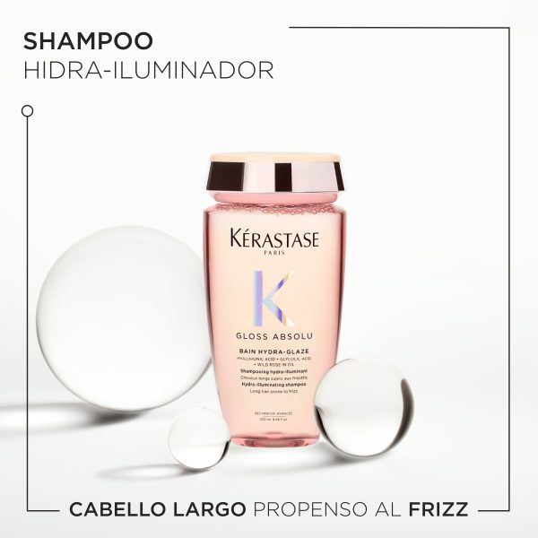 Shampoo Gloss Absolu Hidratante Antifrizz Kerastase 250ml - Imagen 2