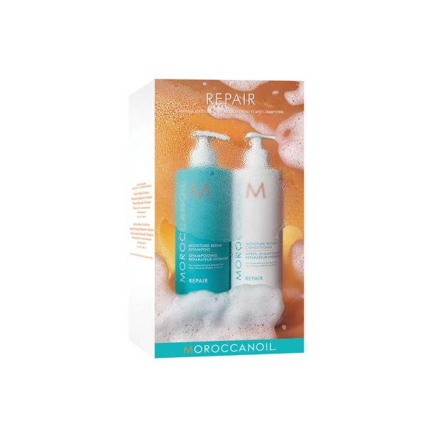 Duo Shampoo y Acondicionador Reparación Moroccanoil 500 ml