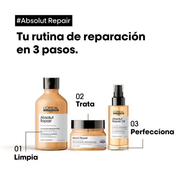 Aceite 10 en 1 Absolut Repair Cabello Dañado - L'Oréal Professionel 90 ml - Imagen 6