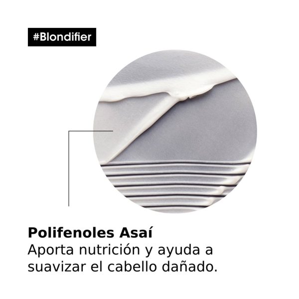 Acondicionador Blondifier Brillo Para Cabello Rubio - L'Oréal Professionel 200ml - Imagen 4