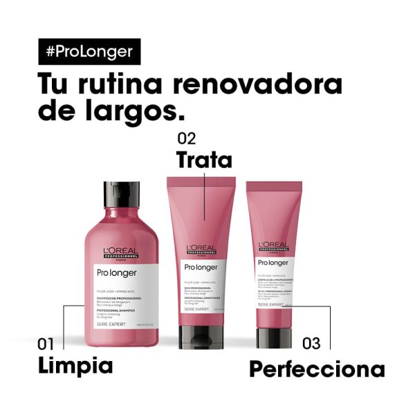 Acondicionador Pro Longer engrosa Puntas del Largo-L'Oréal Professionel 200ml - Imagen 5