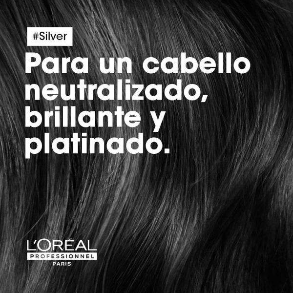 Acondicionador Silver Suavidad y Brillo Cabello Blanco - L'Oréal Professionel 200 ml - Imagen 2