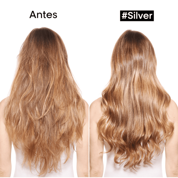 Acondicionador Silver Suavidad y Brillo Cabello Blanco - L'Oréal Professionel 200 ml - Imagen 3