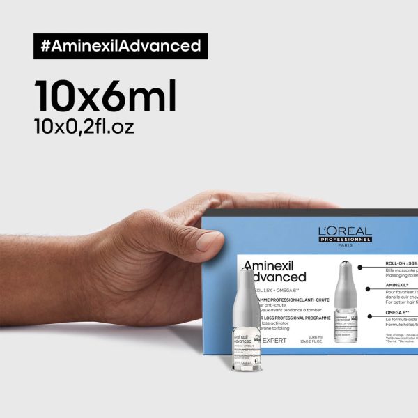 Ampollas Aminexil Scalp Advanced Anti Caída - L'Oréal Professionel 10 Unid*6 ml - Imagen 5