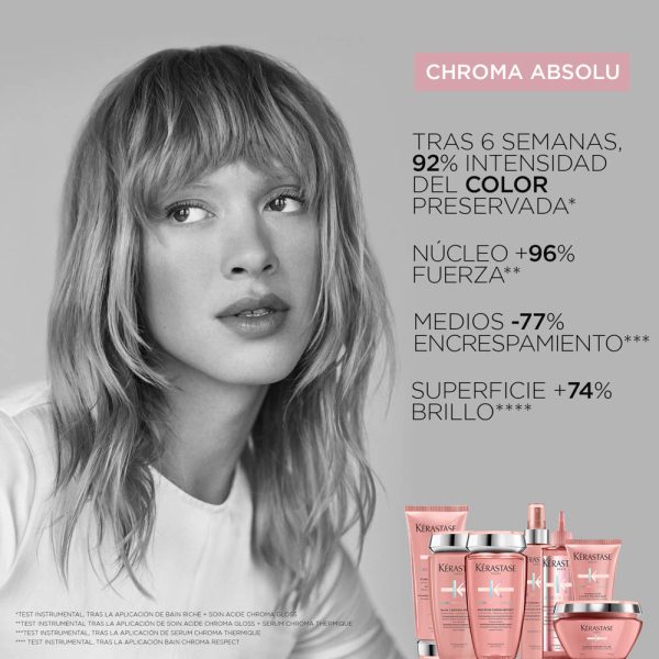 Shampoo Kérastase Chroma Absolu Respect Hidratación Cabello con Color 500ml - Imagen 3