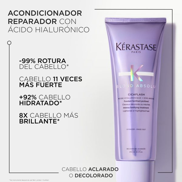Acondicionador Kerastase Blond Absolu Cicaflash Cuidado Rubio 250ml - Imagen 2
