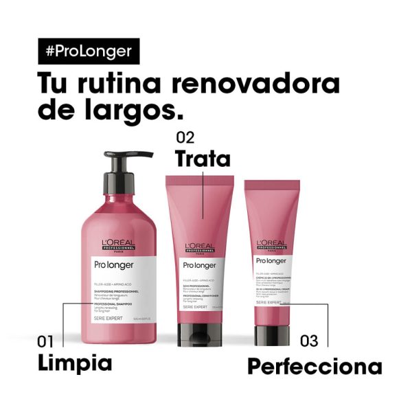 Crema Para Peinar Pro Longer engrosa Puntas del Largo - L'Oréal Professionel 150 ml - Imagen 6