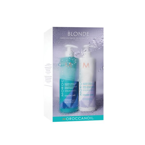 Duo Shampoo y Acondicionador Blonde Moroccanoil 500 ml