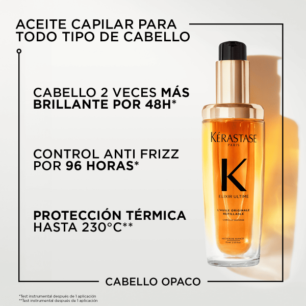 Aceite Kérastase Elixir Ultime L'Huile Original aporta brillo 75ml - Imagen 4