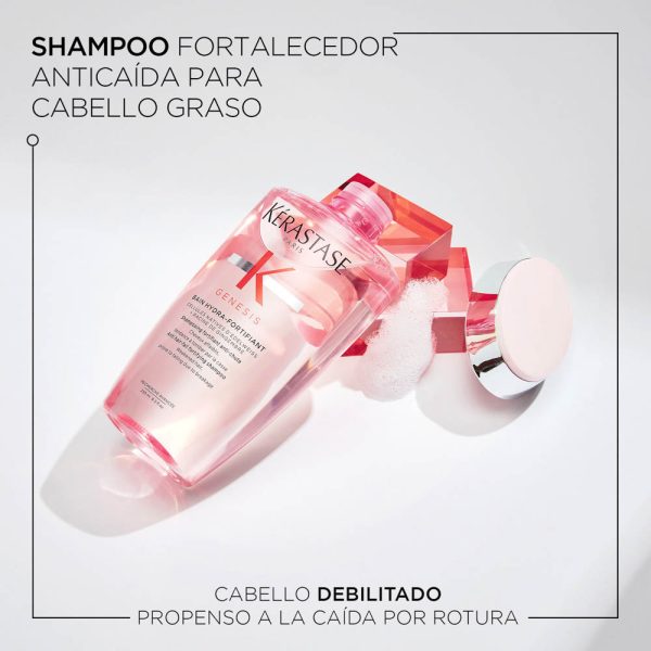 Shampoo Kérastase Génesis Hydra-Fortifiant cabello graso 250ml - Imagen 3