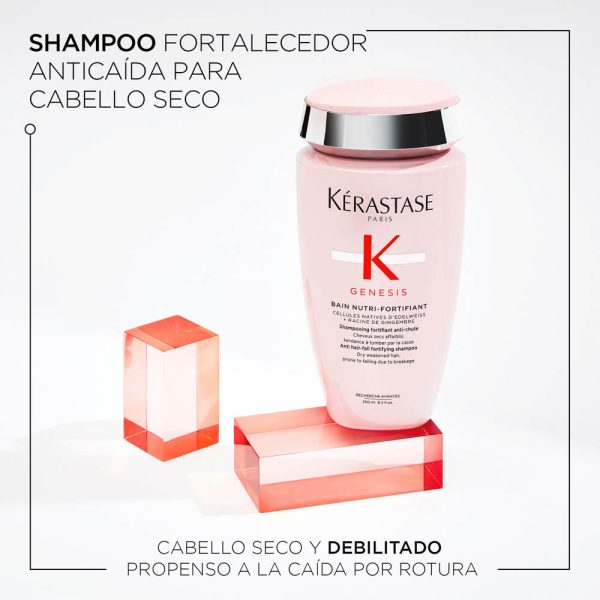 Shampoo Kérastase Génesis Nutri Fortifiant Cabello Seco 250ml - Imagen 3
