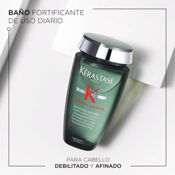 Shampoo Kerastase Génesis Homme de Force Quotiden 250 ml - Imagen 3