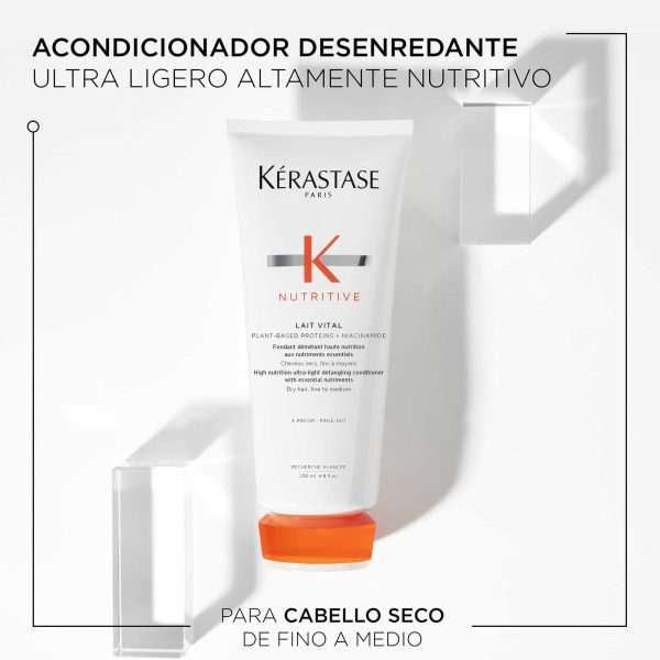 Acondicionador Kerastase Nutritive Lait Vital, Nutrición cabello seco 200ml - Imagen 3