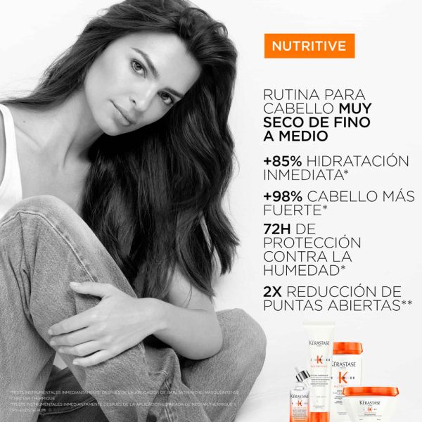 Acondicionador Kerastase Nutritive Lait Vital, Nutrición cabello seco 200ml - Imagen 4