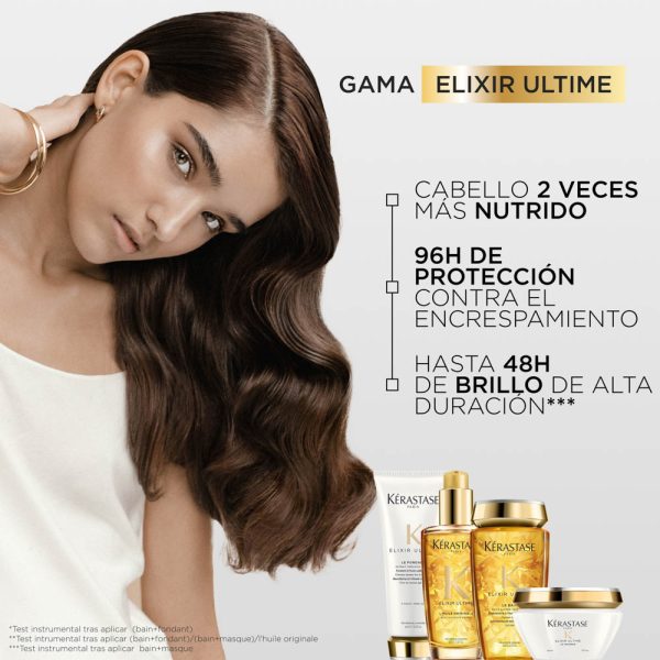 Shampoo Kérastase Elixir Ultime aporta brillo a cabello opaco 250ml - Imagen 4