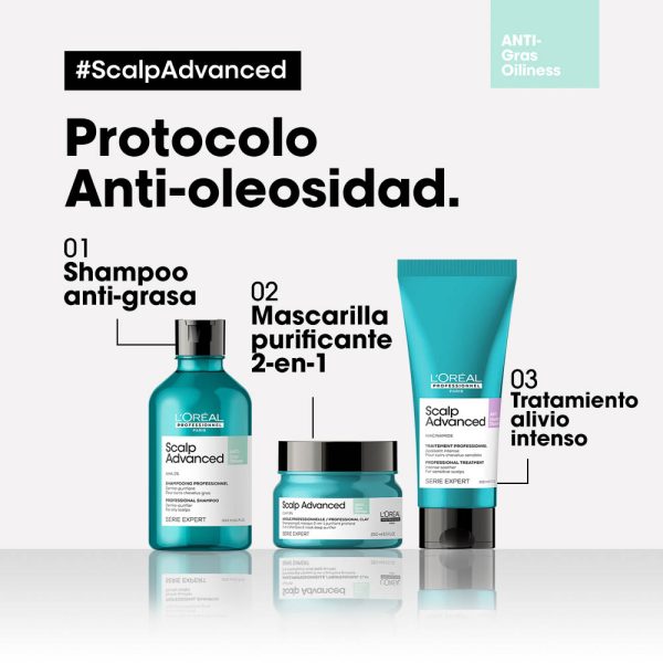Arcilla Purificante Scalp Advanced 2 en 1 Anti Oleosidad - L'Oréal Professionel 250 ml - Imagen 7