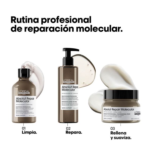 Mascarilla Reparadora Absolut Repair Molecular - L'Oréal Professionel 250 ml - Imagen 8