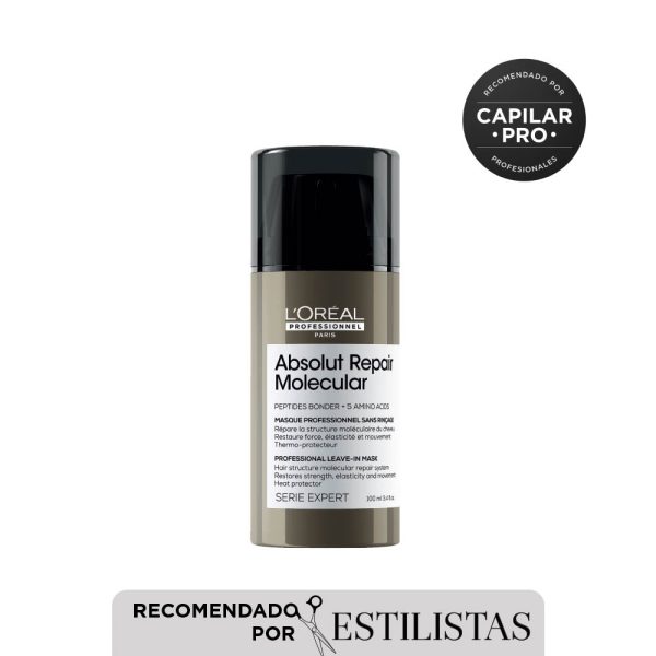 Mascarilla reparadora Leave-in Absolut Repair Molecular - L'Oréal Professionel 100 ml