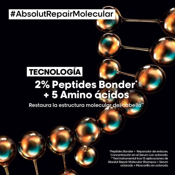 Mascarilla reparadora Leave-in Absolut Repair Molecular - L'Oréal Professionel 100 ml - Imagen 2