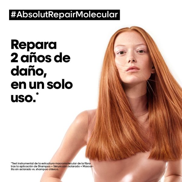 Mascarilla reparadora Leave-in Absolut Repair Molecular - L'Oréal Professionel 100 ml - Imagen 6
