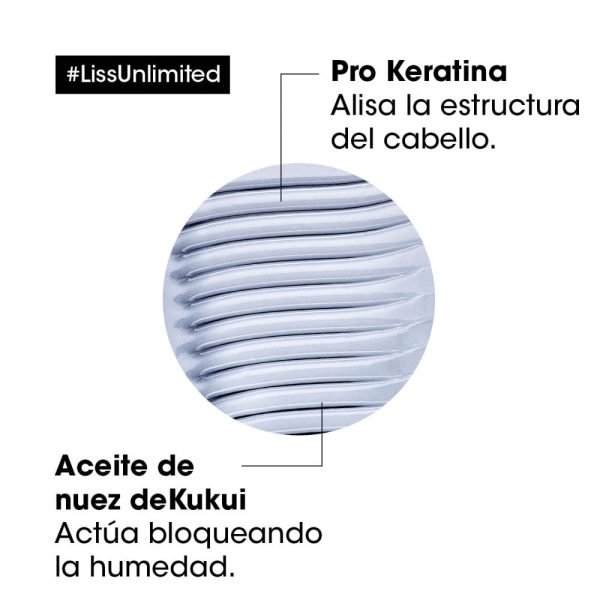 Mascarilla Liss Unlimited Control Anti Frizz - L'Oréal Professionel 250ml - Imagen 6