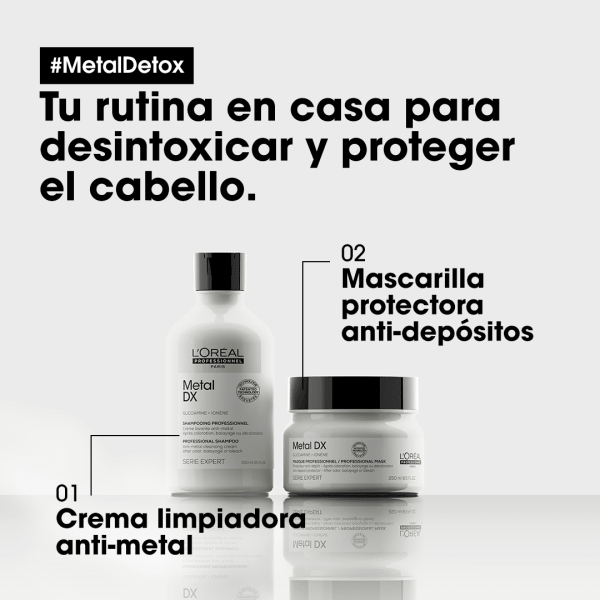 Mascarilla Profesional Metal Detox Desintoxicación - L'Oréal Professionel 250 ml - Imagen 5