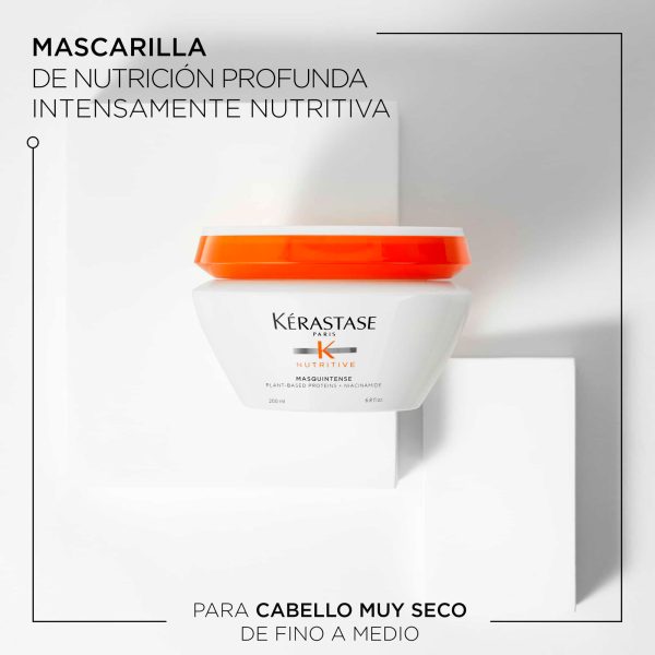 Mascarilla Kerastase Nutritive Masquintense, Nutrición para cabellos secos 200ml - Imagen 2