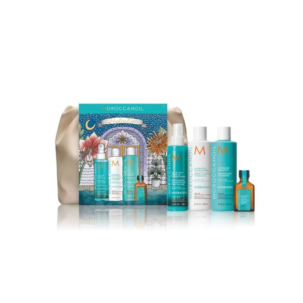 Set Hidratacion Moroccanoil (Shampoo+Acondicionador +Texturizante+Tratamiento)