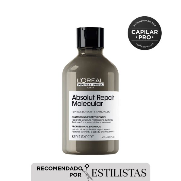 Shampoo reparador Absolut Repair Molecular - L'Oréal Professionel 300 ml