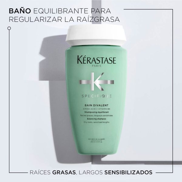 Shampoo Kérastase Spécifique Divalent raíz grasa 250ml - Imagen 2