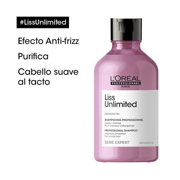 Shampoo Liss Unlimited Anti Frizz - L'Oréal Professionel 300ml - Imagen 4