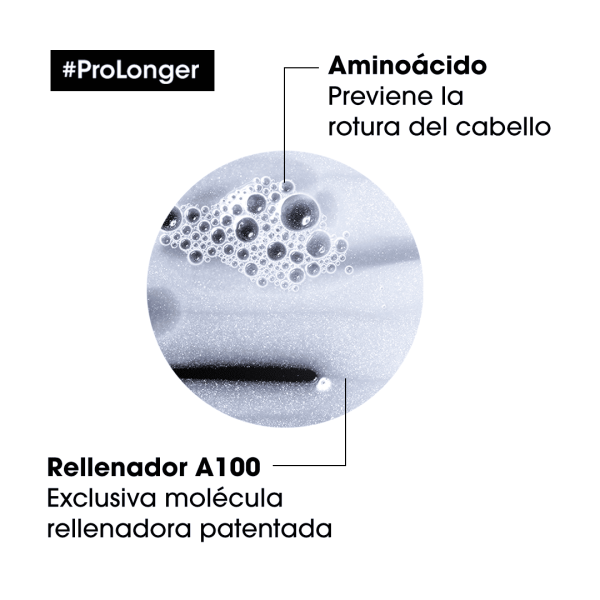 Shampoo Pro Longer engrosa Puntas del Cabello Largo - L'Oréal Professionel 300 ml - Imagen 4