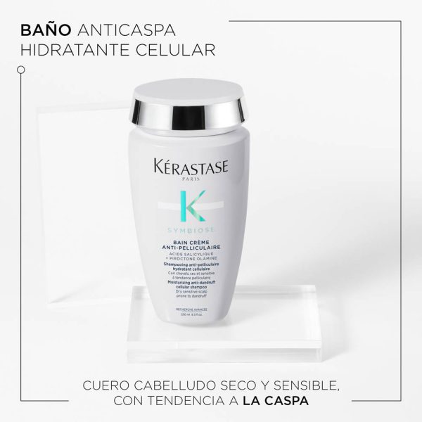 Shampoo Kérastase Symbiose Anti-Caspa para Cabello Seco 250ml - Imagen 2